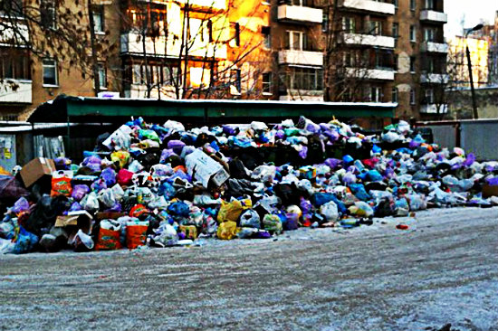 Вывоз мусора близ аэропорта Шереметьево